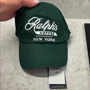 Ralph Lauren Dark Green Cap with White Embroidery